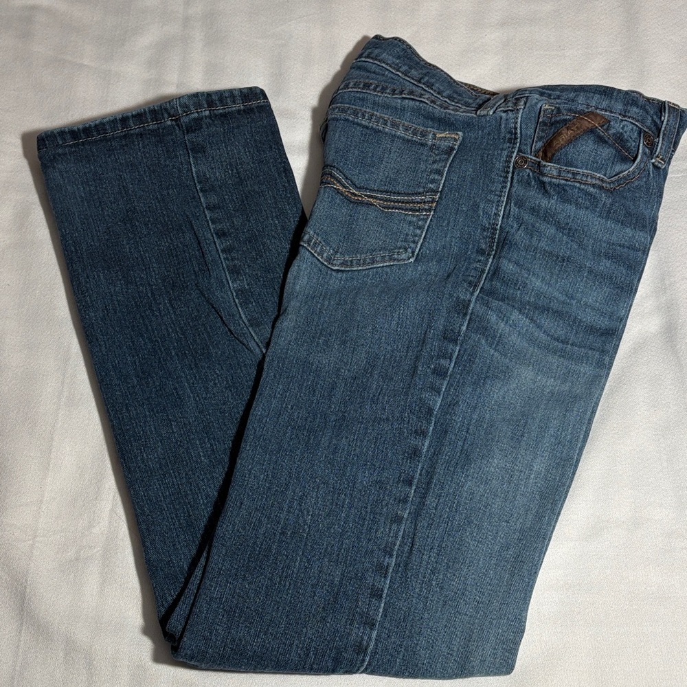 Ariat Boys Classic Blue Western Straight Leg Jeans Size 16